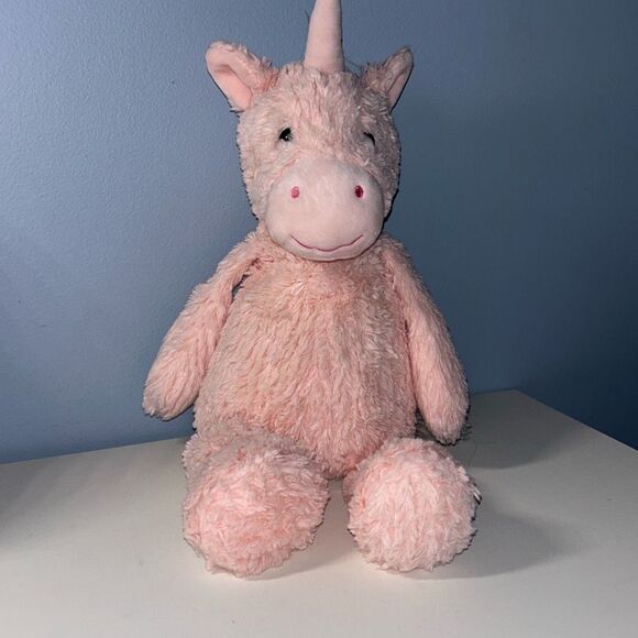 Manhattan Toy Co Adorables Tara Pink Unicorn Stuffed Animal 15” - Picture 1 of 7